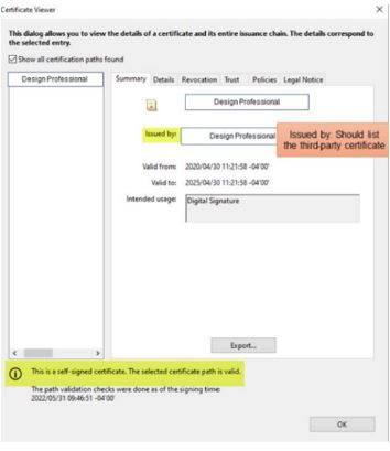 Unnacceptable Signature Block